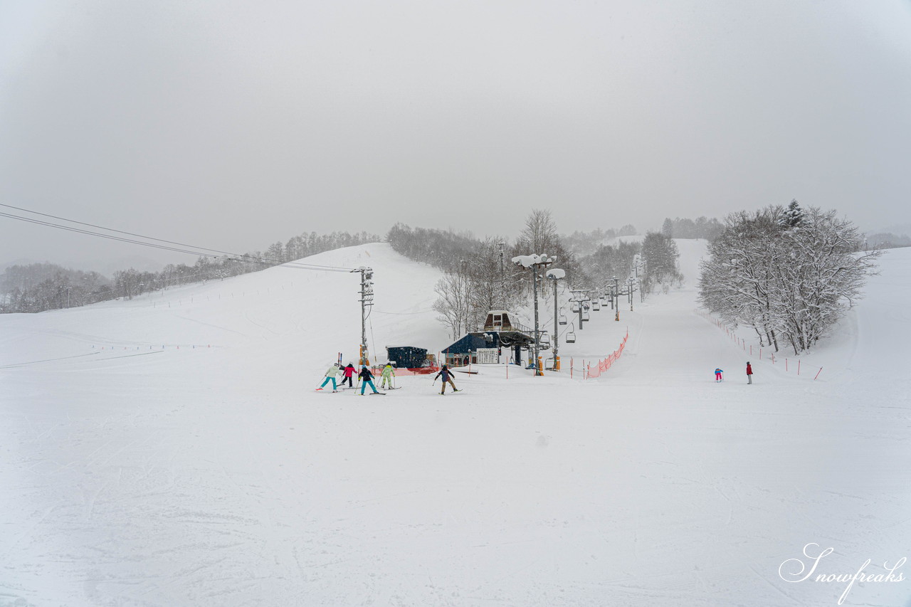 美唄国設スキー場　12月観測史上最深の積雪量を観測した美唄へ。そして、再びの豪雪で全面パウダーゲレンデに！